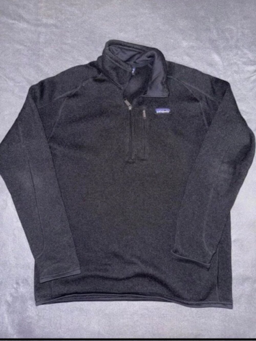 Patagonia Men's Better Sweater 1/4 Zip Black Size Large Hiking Outdoors